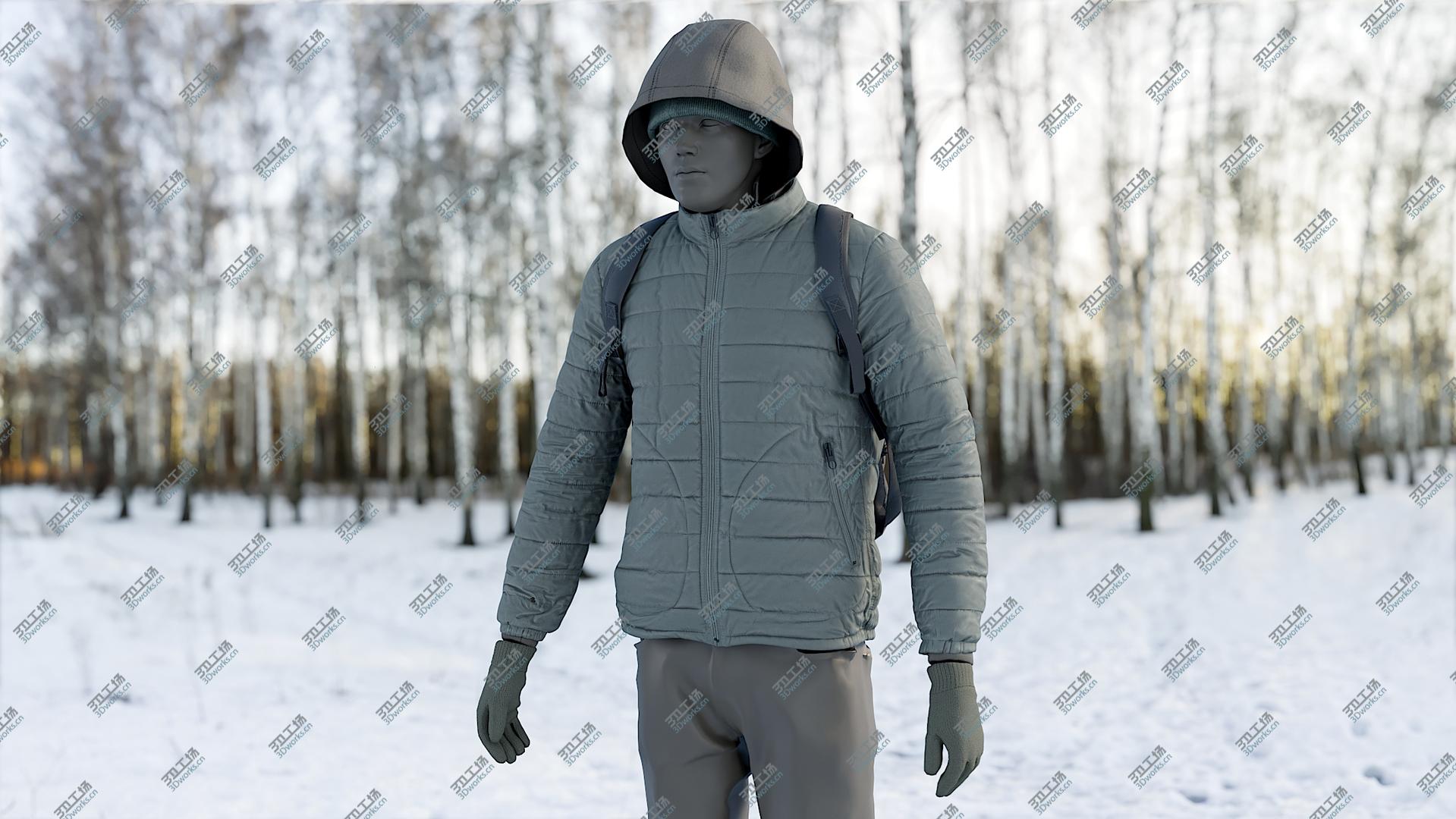 images/goods_img/20210313/Men's Down Jacket with Jacket, Gloves, Hat and Backpack 3D model/1.jpg